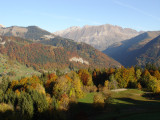 Chalet La Marmotte, Chaîne des Aravis en automne