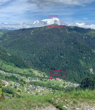 LE VILLAGE DE LA GIETTAZ - VUE DE LA ROUTE DES MONTAGNES