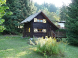 Vue sur le chalet