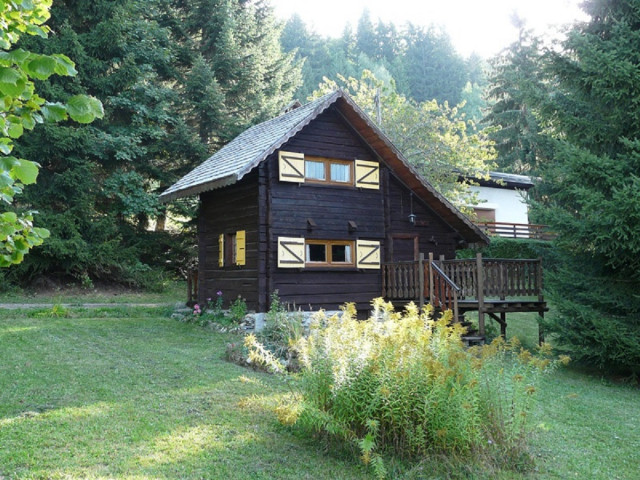 Vue sur le chalet