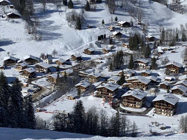 Vue sur le départ des pistes de ski