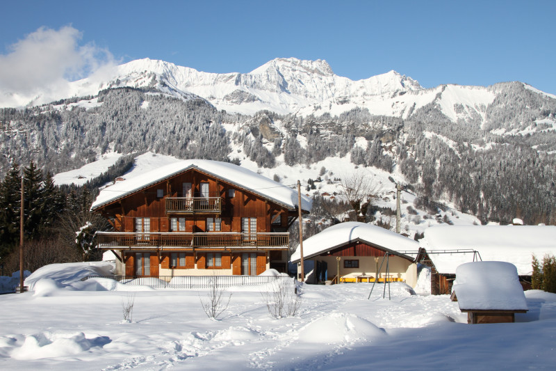 Chalet La Marmotte Vue Chaîne des Aravis