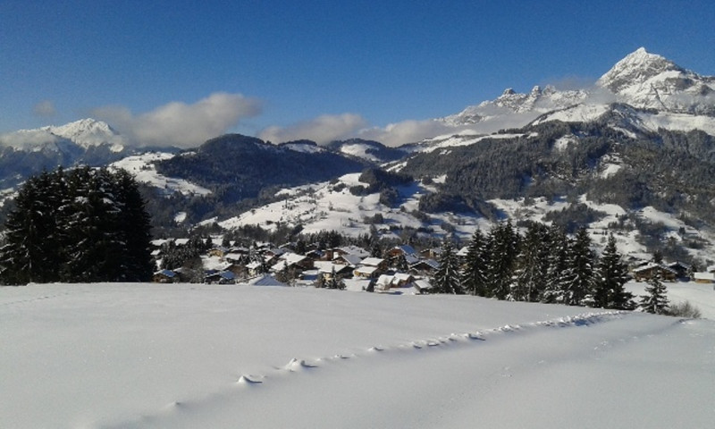 Piste de ski au pied du Chalet