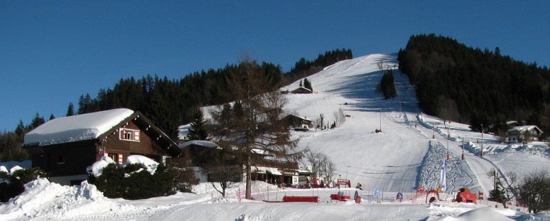 vue sur les pistes