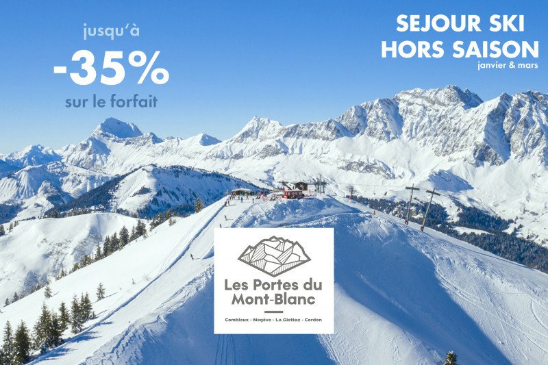 Séjour ski sur les Portes du Mont-Blanc en Hors Saison