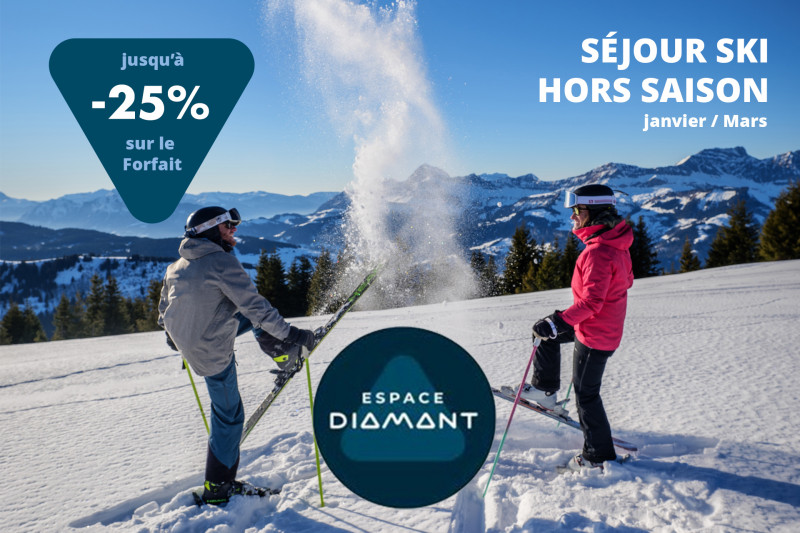Séjour ski sur l'Espace Diamant en Hors Saison